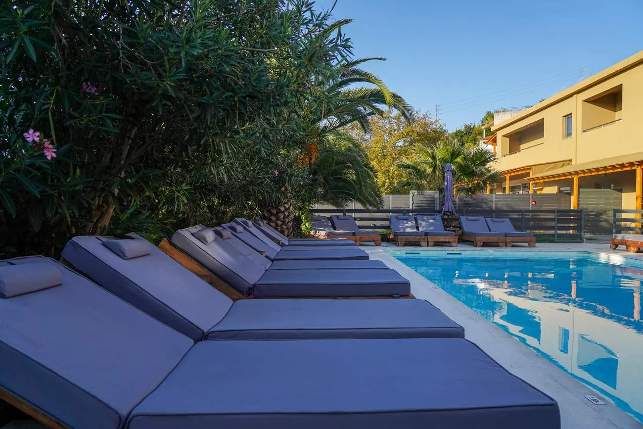 Cabana pool in Skiathos